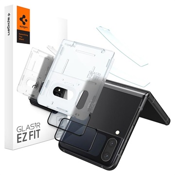Protecteur d\'Écran Extérieur Samsung Galaxy Z Flip4 Spigen Glas.tR Ez Fit - 2 Pièces