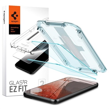 Protecteur d\'Écran Samsung Galaxy S22 5G Spigen Glas.tR Ez Fit - 2 Pièces