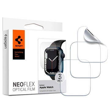 Protecteur d\'Écran Apple Watch Series 9/8/SE (2022)/7/SE/6/5/4 Spigen Neo Flex - 41mm, 40mm - 3 Pièces