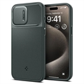 Coque iPhone 15 Pro Max Spigen Optik Armor Mag - Vert Foncé