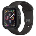 Coque Apple Watch Series 9/8/SE (2022)/7/SE/6/5/4 en TPU Spigen Rugged Armor - 44mm/45mm - Noir