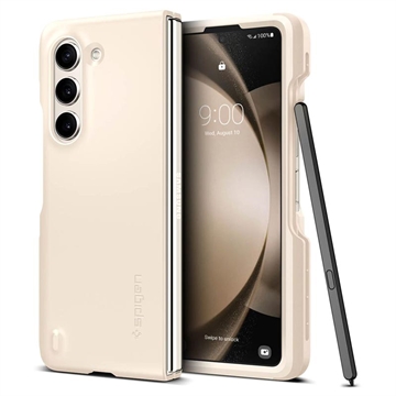 Coque Hybride Samsung Galaxy Z Fold5 Spigen Thin Fit P - Ivoire