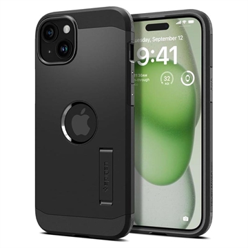 Coque iPhone 15 Spigen Tough Armor Mag - Noire