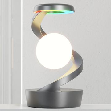 Veilleuse Spiral Levitation RGB avec socle de recharge sans fil 15W