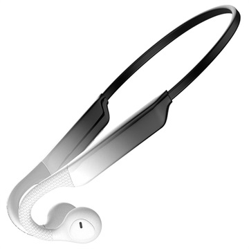 Bluetooth 5.0 Casque à Conduction Aérienne Sport K9 (Emballage ouvert - Acceptable) - Blanc / Noir
