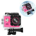 Caméra de Sport Étanche 4K WiFi SJ60 (Emballage ouvert - Bulk) - Rose Vif