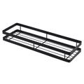 Porte-épices mural en acier inoxydable - 35cm - Noir