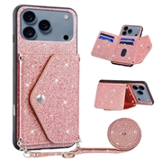 Coque avec Porte-Cartes iPhone 17 Pro Stardust - Rose
