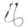 Écouteurs sans fil Streetz Stay-in-Ear Sports avec microphone - Noir