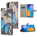 Étui Portefeuille Samsung Galaxy S21 5G - Série Style - Papillon Bleu