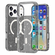 Coque Hybride iPhone 18 Pro Max - Série Stylish Glitter - Compatible avec MagSafe - Noire