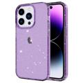 Coque iPhone 14 Pro en TPU Série Stylish Glitter - Violet