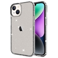 Coque iPhone 14 en TPU Stylish Glitter Série - Noire