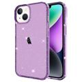 Coque iPhone 14 en TPU Stylish Glitter Série - Violete