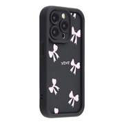 Coque TPU antichoc élégante iPhone 15 Pro Max avec bords surélevés - noire / arc