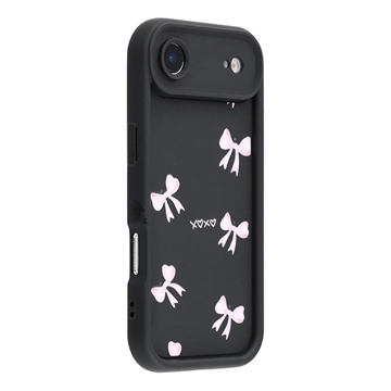 Coque TPU antichoc élégante iPhone Air avec bords surélevés - noire / arc