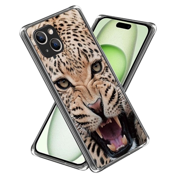 Coque iPhone 15 en TPU Stylish Ultra Fin - Léopard