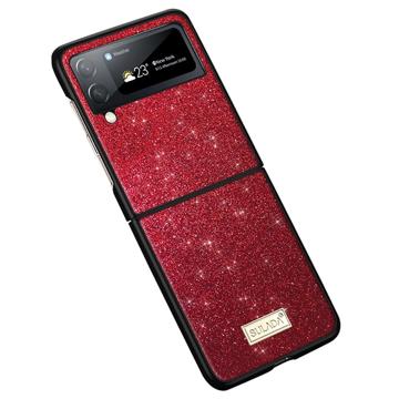 Coque Hybride Samsung Galaxy Z Flip4 Sulada Celebrity - Rouge