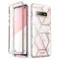 Coque Hybride Samsung Galaxy S10 Supcase Cosmo - Marbre Rose