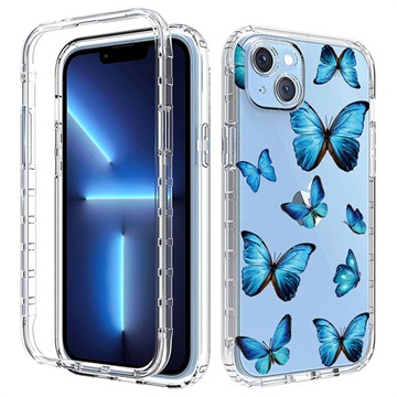 Coque Hybride iPhone 14 Plus Série Sweet Armor - Papillon Bleu