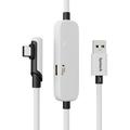 Câble de recharge Syntech M32C1-5 5m VR Link pour Meta Quest 3S/3/2 - Blanc