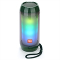 Haut-parleur Bluetooth Portable T&G TG643 avec Lumière LED - Vert