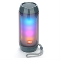 Haut-parleur Bluetooth Portable T&G TG643 avec Lumière LED - Gris