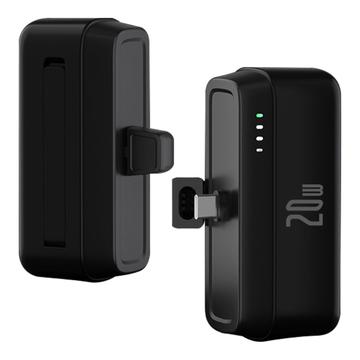 T160 Mini Batterie Externe portable USB-C - PD 20W, 5000mAh - Noir