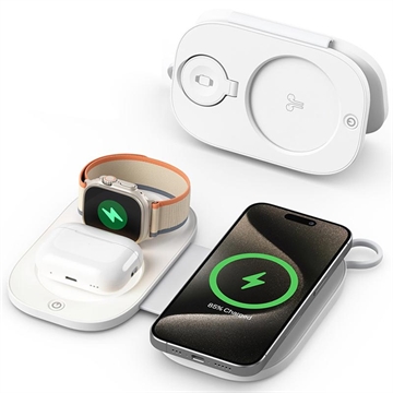 T5 3-in-1 Chargeur sans fil pliable de voyage 15W