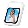 T7 miroir d'écran magnétique filaire USB-C pour selfies avec éclairage d'appoint - Blanc
