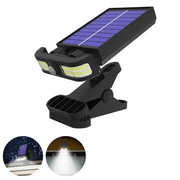 TJ-105 Lampe solaire à mouvement 40 LED à clipser - lumière blanche