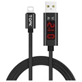 Câble de Donnée & de Charge Lightning avec Écran LED TOPK AC27 - 1m
