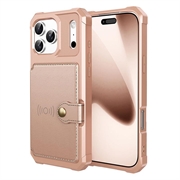 Coque iPhone 17 Pro Max en TPU avec Porte-Cartes - Rose