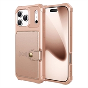 Coque iPhone 17 Pro en TPU avec Porte-Cartes  - Rose