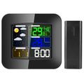Station météo sans fil TS-75 pour intérieur/extérieur - Noir