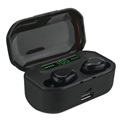 TWS Earphones with LED Display and Charging Base G20 - Black