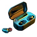TWS Earphones with LED Display and Charging Base G20 - Black