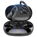 Écouteurs de Sport TWS avec Écran LED VV2 (Emballage ouvert - Acceptable) - Noir