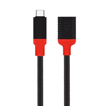 Adaptateur Tactical Pin4Fun USB-C / Lightning - 10cm - Noir / Rouge