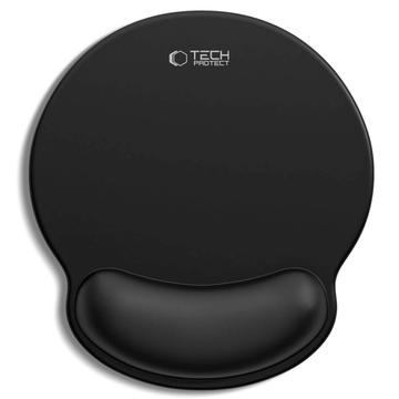 Tech-Protect A200 Tapis de souris avec repose-poignets en gel - 25x22.5cm - Noir