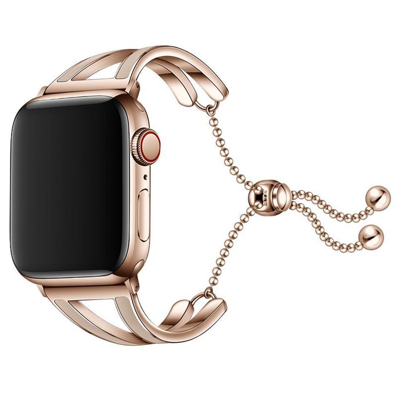 Bracelet Apple Watch Series 9/8/SE (2022)/7/SE/6/5/4/3/2/1 Tech-Protect  Chainband - 41mm/40mm/38mm - Doré