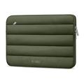 Tech-Protect Étui en peluche pour ordinateur portable 13"-14" - Vert armée