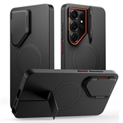 Coque Samsung Galaxy S26 Ultra Tech-Protect Kevlar Aura - Compatible MagSafe - Noire / Orange