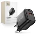 Chargeur mural Tech-Protect NCA65W-GAN 65W avec USB-C PD et USB-A QC3.0