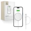 Tech-Protect QI15W-A44 Chargeur sans fil MagSafe 15W - Blanc