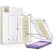 Protecteur d'écran en verre trempé Samsung Galaxy S26 Ultra Tech-Protect Quick Set AR+ - Bord noir
