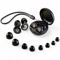Bouchons d'oreille en silicone Tech-Protect QuietFit avec filtre acoustique - Noir