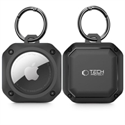 Étui Apple AirTag en Silicone avec Porte-clés Tech-Protect Rough Pro - Noir