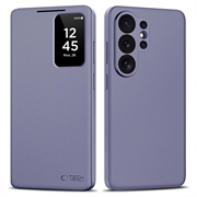 Étui à rabat Samsung Galaxy S26 Ultra Smart Clear View avec fente pour carte - Violet