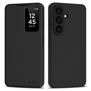 Étui à rabat Samsung Galaxy A57 Smart Clear View avec fente pour carte - Noir